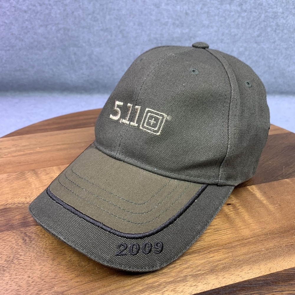 5.11 Tactical LA Police Gear Hat Cap Strap Back Adjustable Green Men Canvas 2009